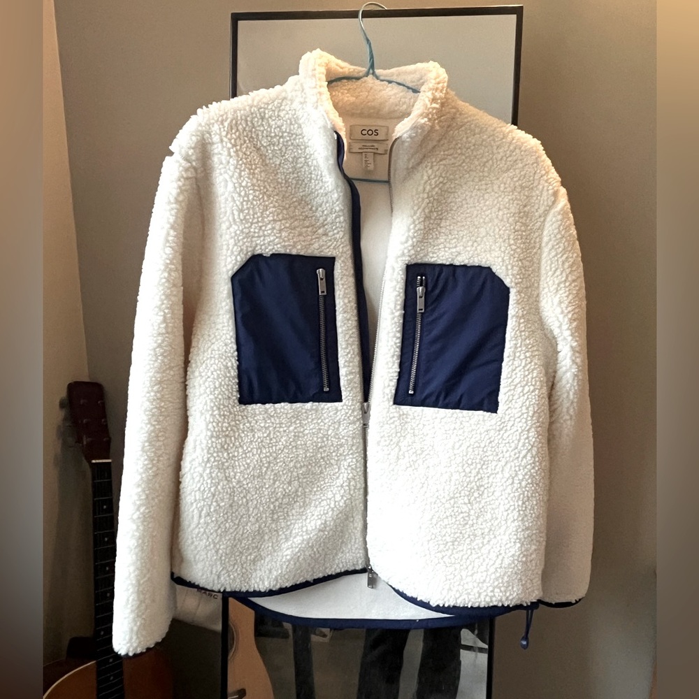 COS Fleece Jacket White